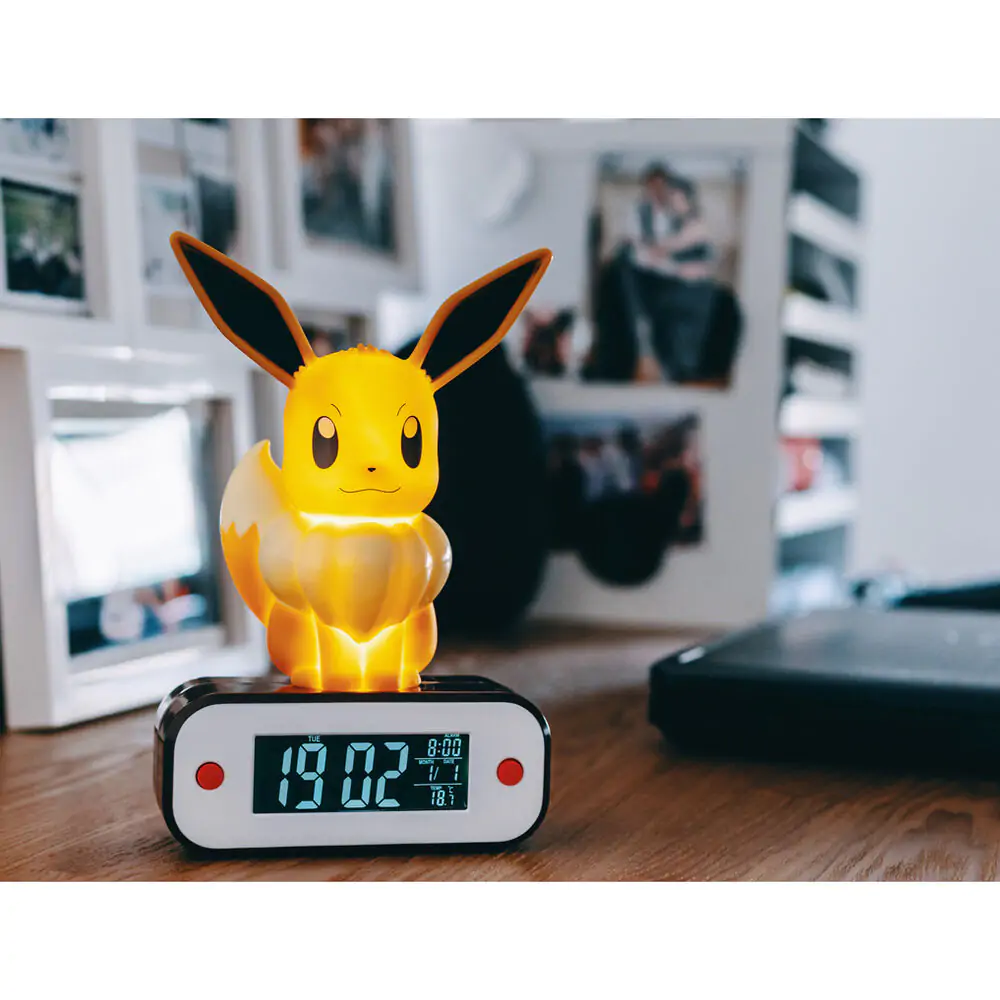 Pokemon Eevee lámpás ébresztőóra termékfotó