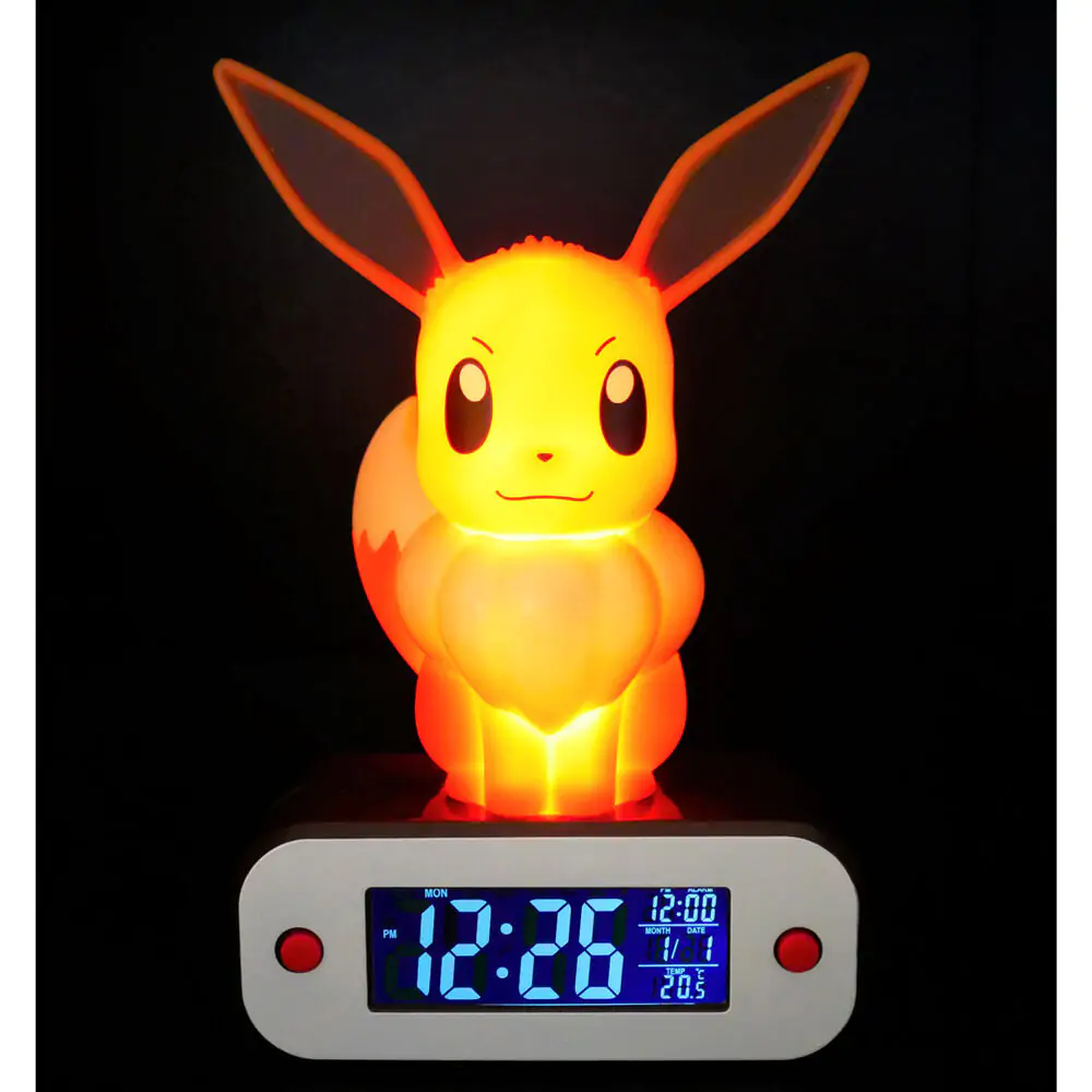 Pokemon Eevee lámpás ébresztőóra termékfotó