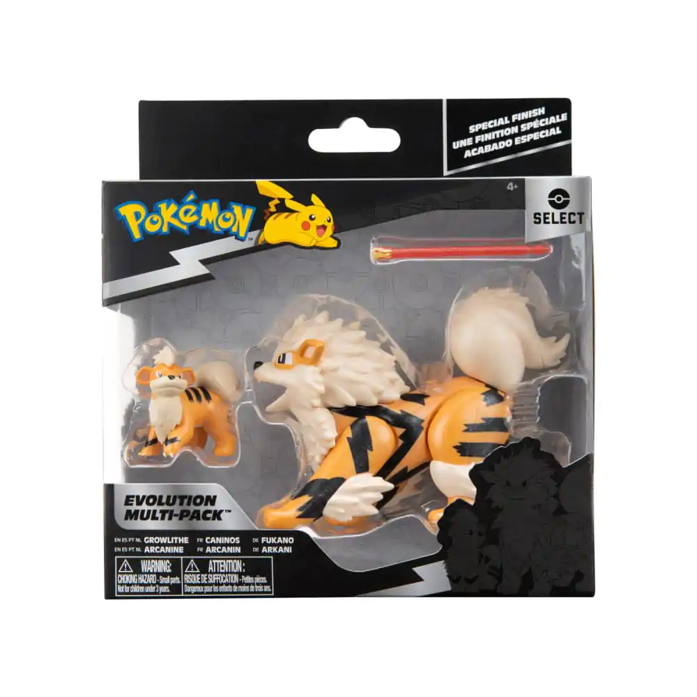Pokemon: Evolution Select Growlithe, Arcanine 2 db-os akciófigura csomag termékfotó