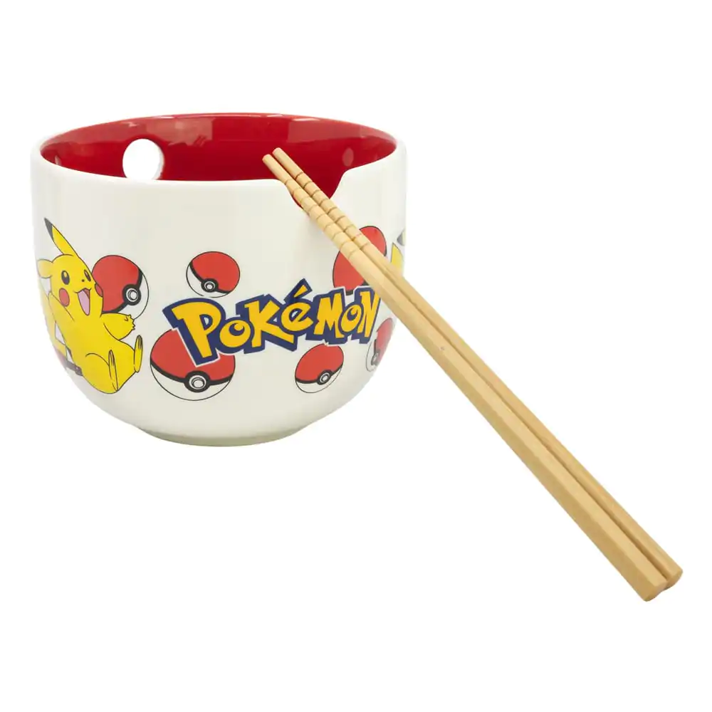 Pokémon Face Ramen tál és evőpálcika termékfotó