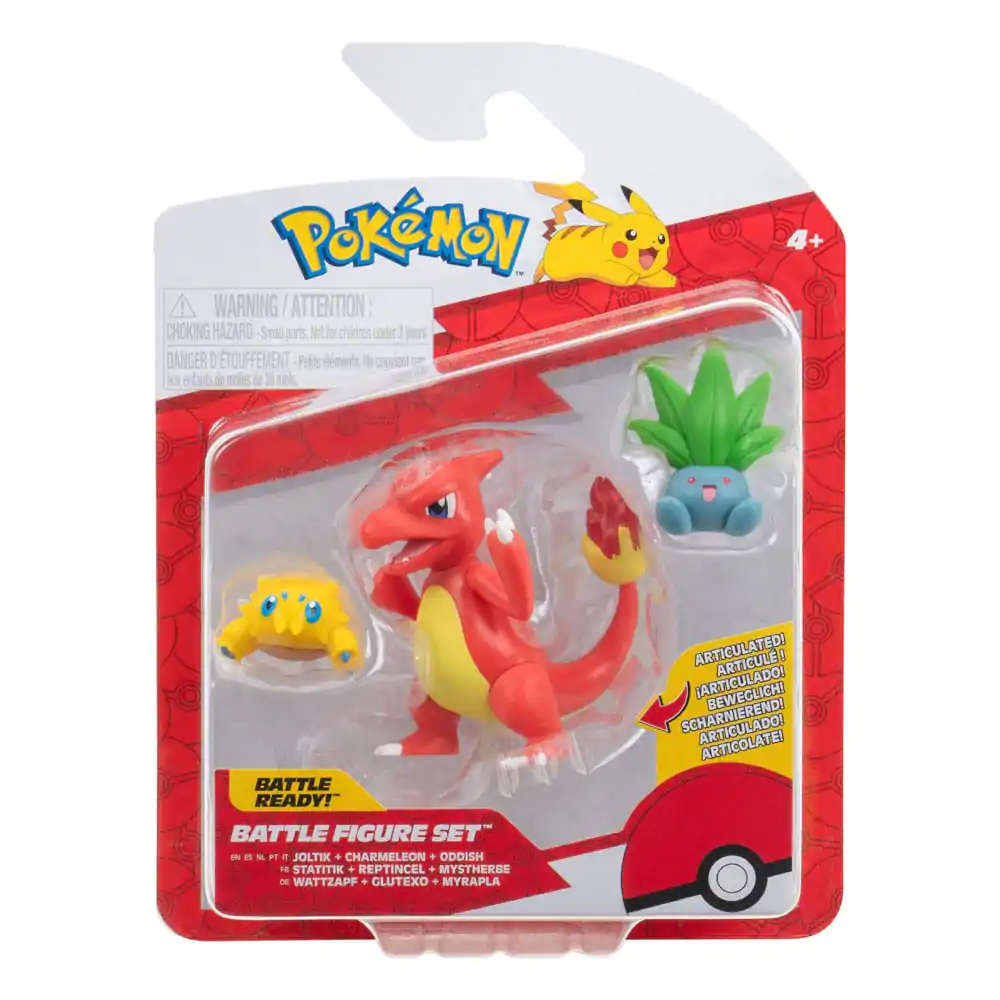 Pokémon First Partner Battle Figure Joltik, Oddish, Charmeleon 3 db-os figura csomag termékfotó