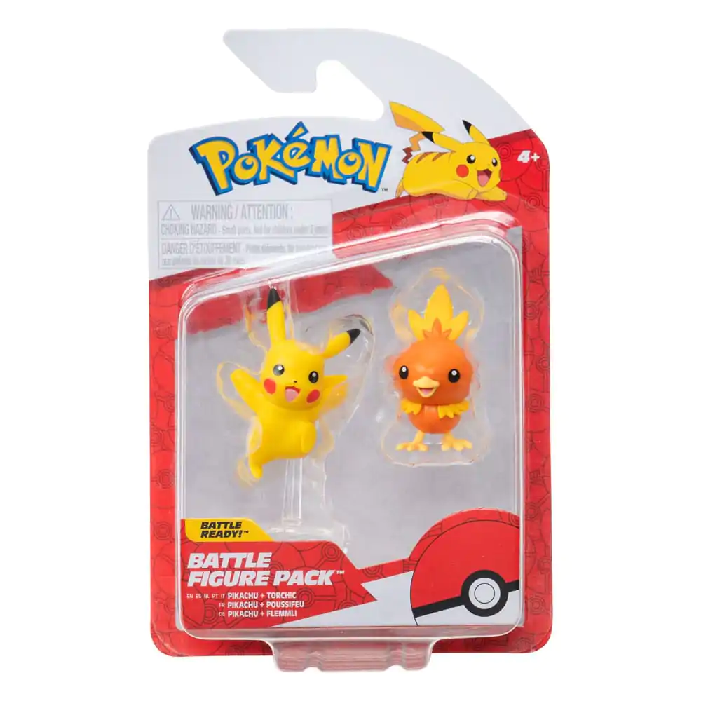 Pokémon First Partner Battle Figure Torchic & Pikachu #10 2 db-os figura csomag termékfotó