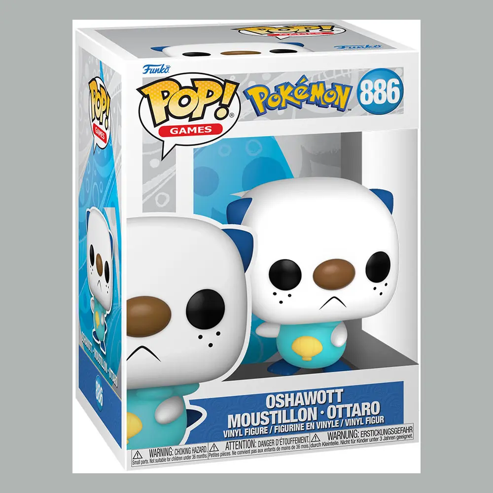 Pokemon Funko POP! Games Vinyl figura Oshawott (EMEA) 9 cm termékfotó