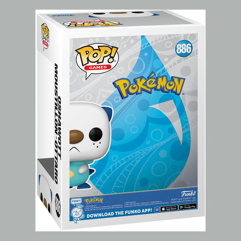 Pokemon Funko POP! Games Vinyl figura Oshawott (EMEA) 9 cm termékfotó