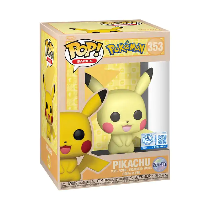 Pokémon Funko POP! Games Vinyl figura Pikachu (SftClr) 9 cm termékfotó