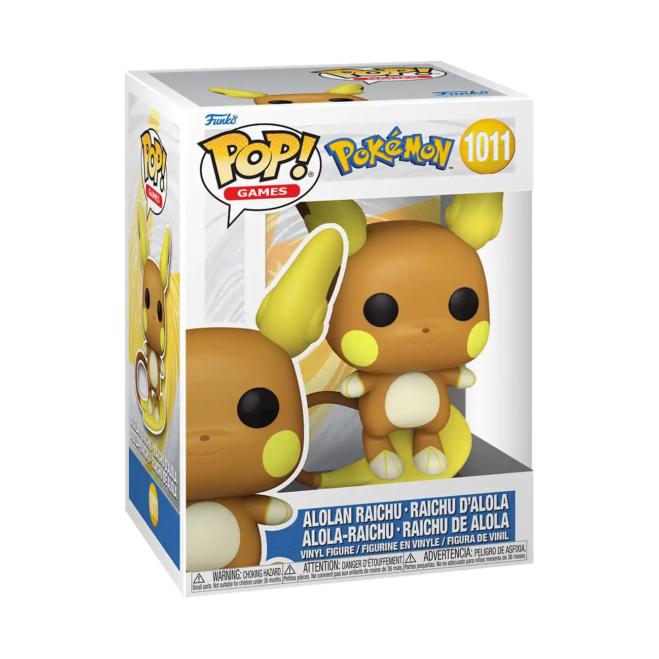 Pokemon Funko POP! Games Vinyl figura Raichu(Alolan)(EMEA) 9 cm termékfotó