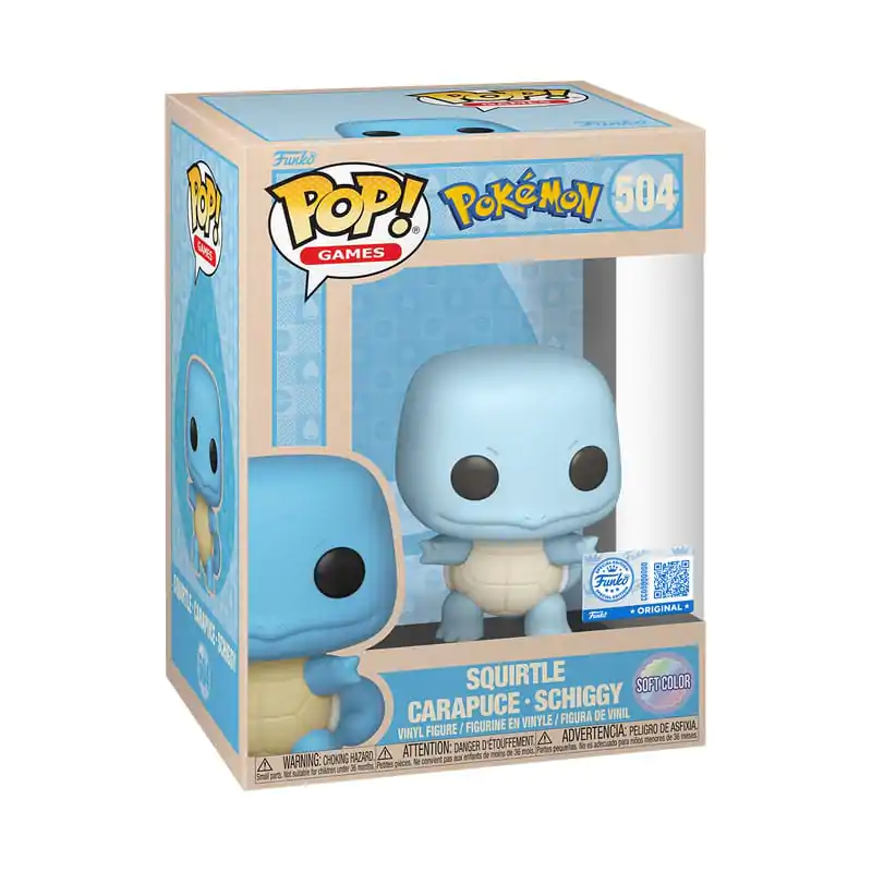 Pokemon Funko POP! Games Vinyl figura Squirtle (SftClr) 9 cm termékfotó