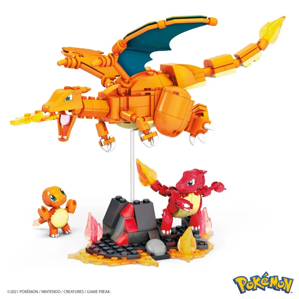 Pokémon Mega Construx Bauset Glumanda Evolutionsset termékfotó