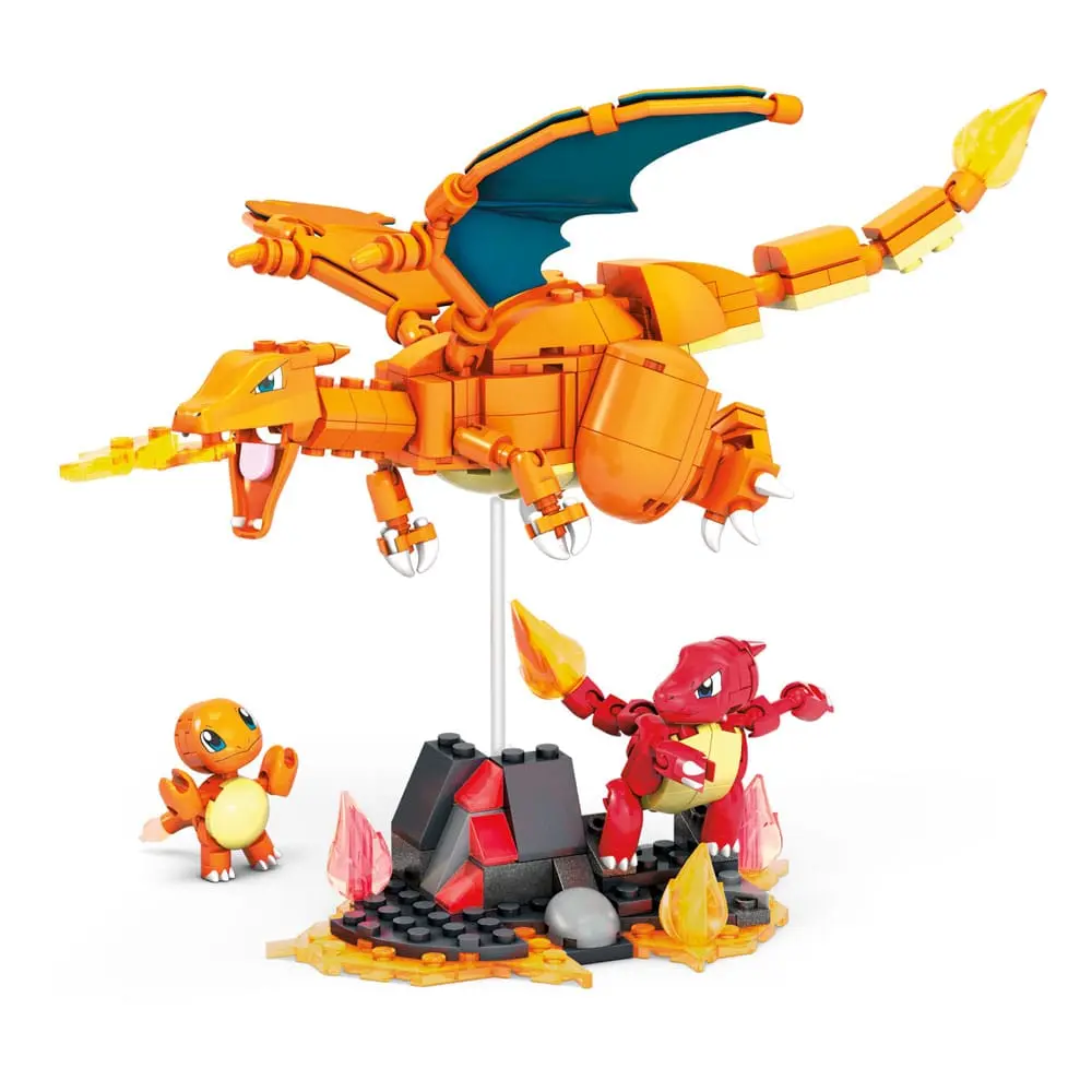 Pokémon Mega Construx Bauset Glumanda Evolutionsset termékfotó