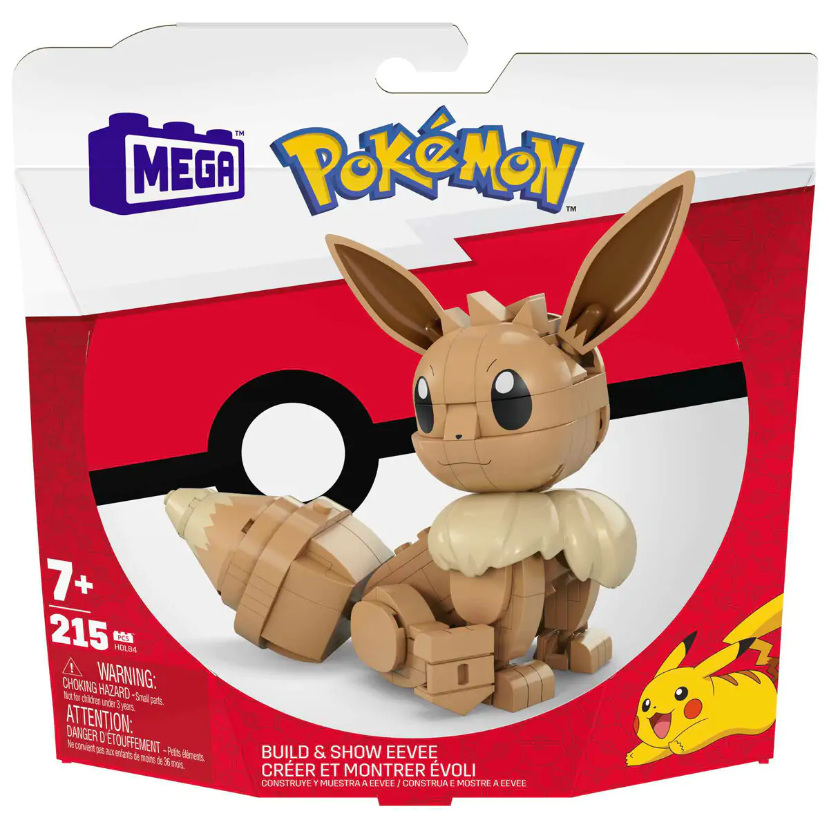 Pokémon Mega Construx Construction Set Build & Show Eevee 13 cm termékfotó