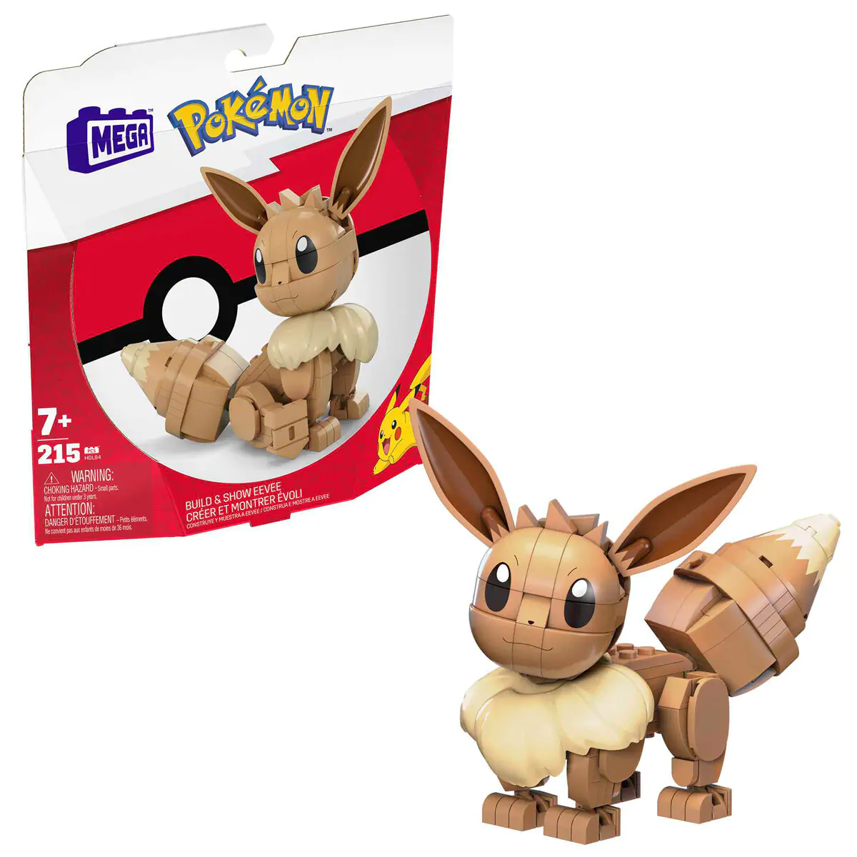 Pokémon Mega Construx Construction Set Build & Show Eevee 13 cm termékfotó