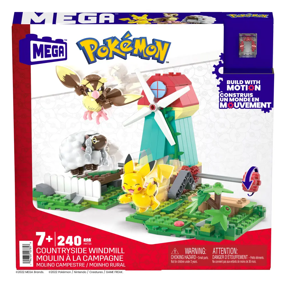 Pokémon Mega Construx Construction Set Countryside Windmill építőkészlet 15 cm termékfotó