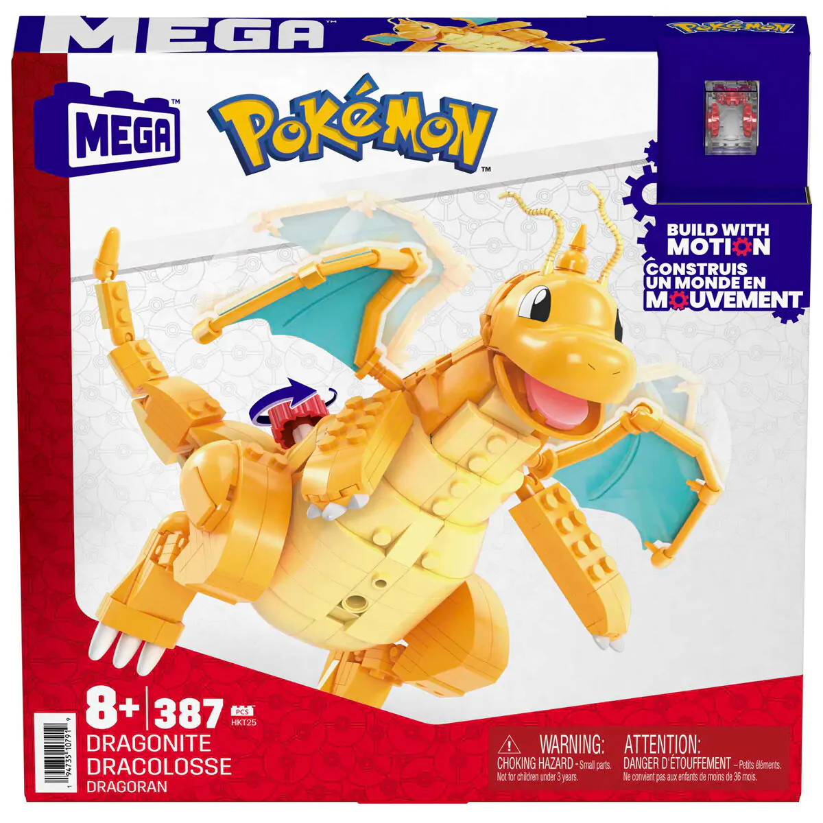 Pokémon Mega Construx Construction Set Dragonite építőkészlet 19 cm termékfotó