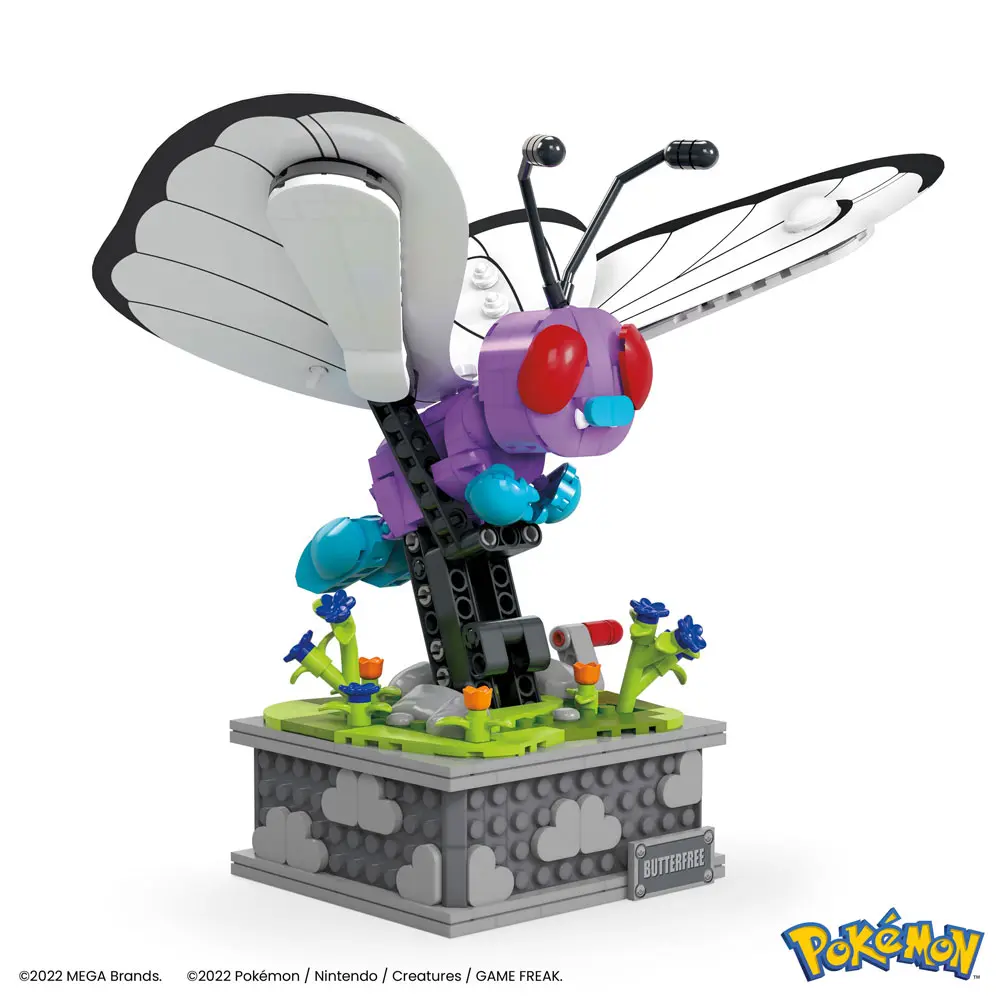 Pokémon Mega Construx Construction Set Motion Butterfree építőkészlet 22 cm termékfotó