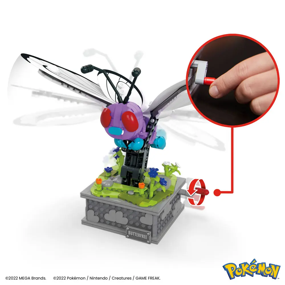 Pokémon Mega Construx Construction Set Motion Butterfree építőkészlet 22 cm termékfotó