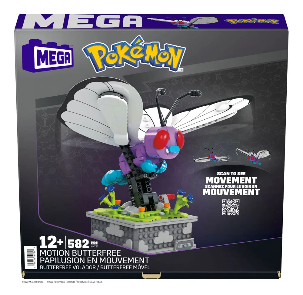 Pokémon Mega Construx Construction Set Motion Butterfree építőkészlet 22 cm termékfotó