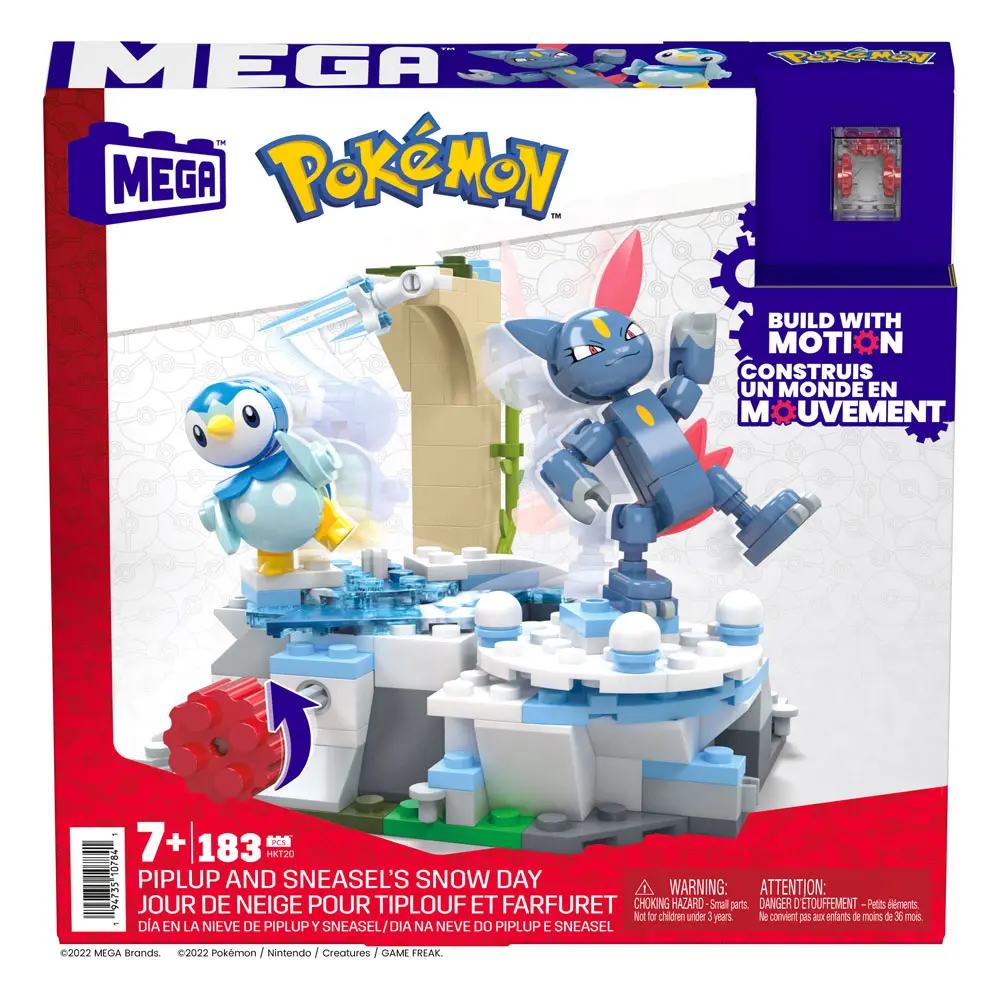 Pokémon Mega Construx Construction Set Piplup and Sneasel's Snow Day építőkészlet 11 cm termékfotó