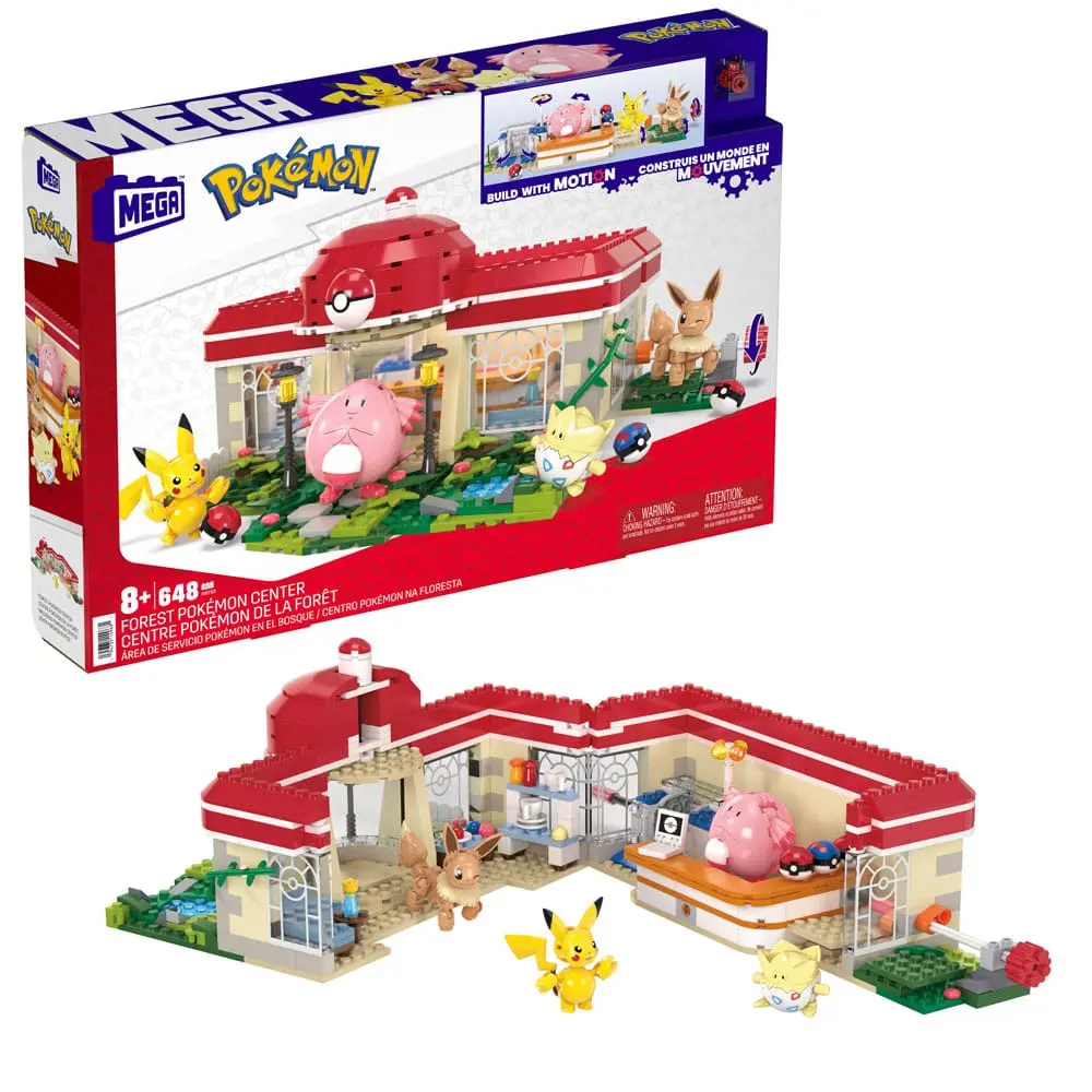 Pokémon Mega Construx Forest Pokémon Center építőjáték csomag termékfotó