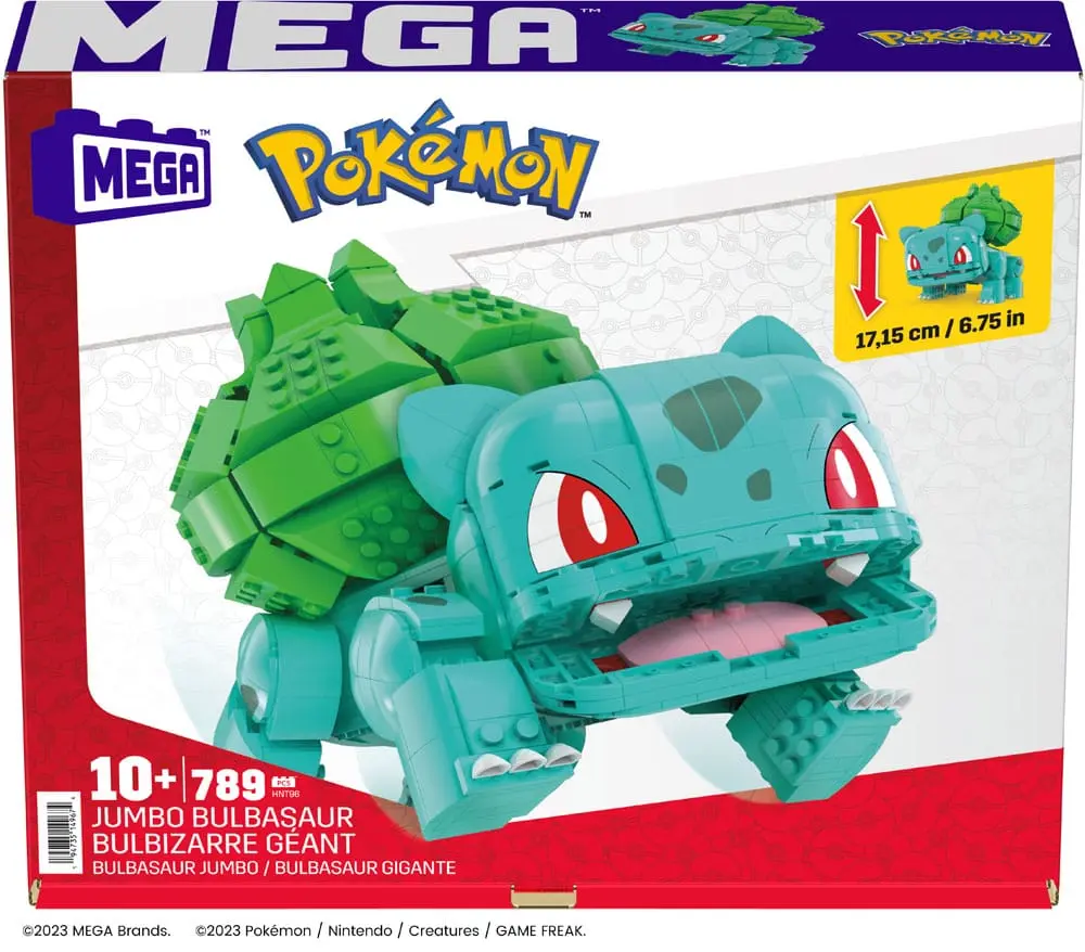 Pokémon Mega Construx Jumbo Bulbasaur építőjáték csomag 17 cm termékfotó