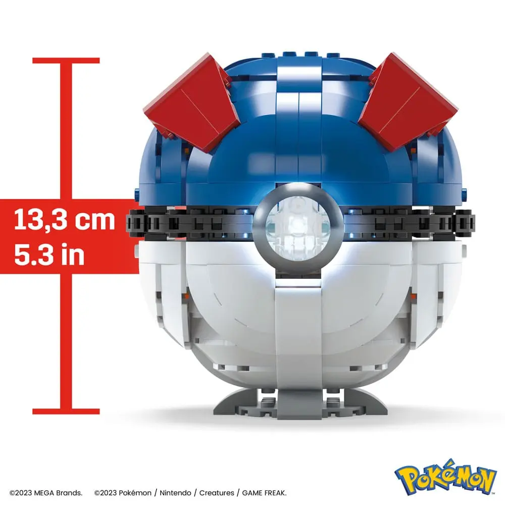 Pokémon Mega Construx Jumbo Great Ball építőjáték csomag 13 cm termékfotó