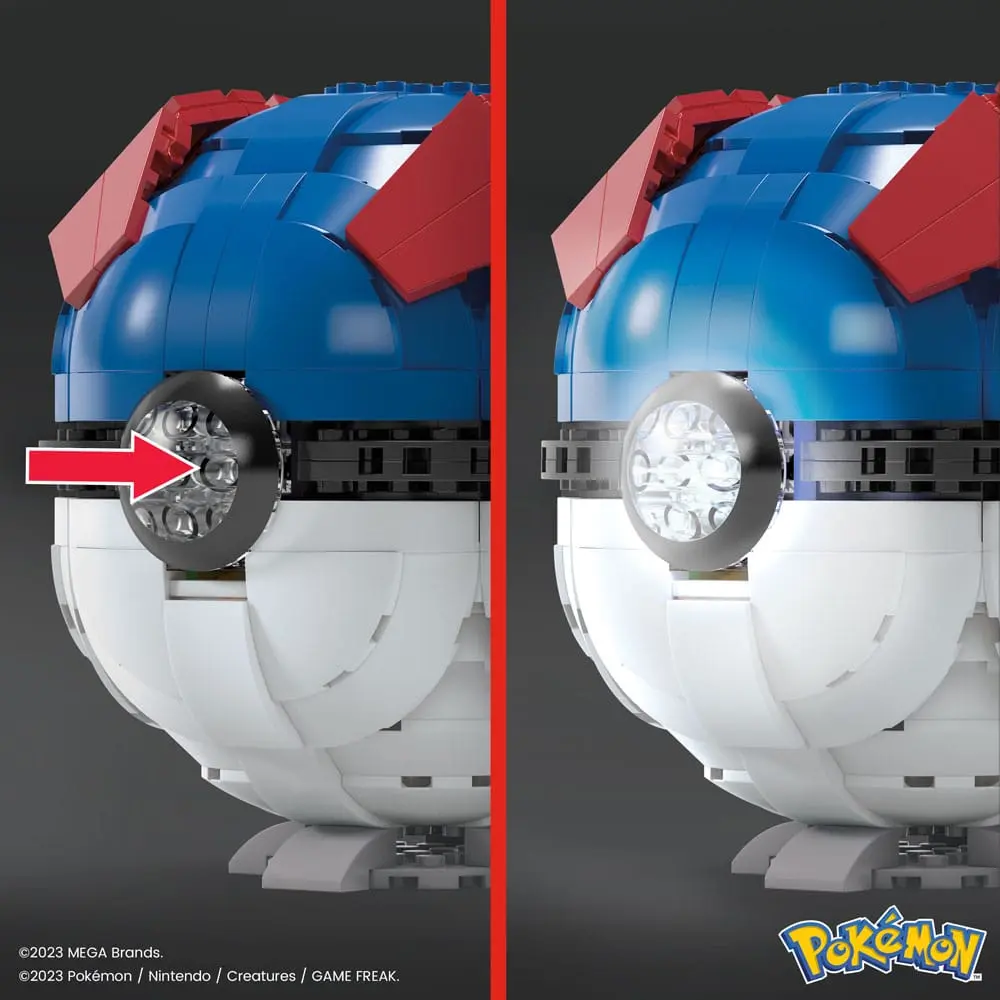 Pokémon Mega Construx Jumbo Great Ball építőjáték csomag 13 cm termékfotó