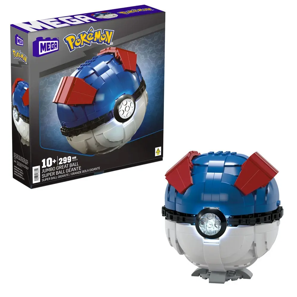 Pokémon Mega Construx Jumbo Great Ball építőjáték csomag 13 cm termékfotó