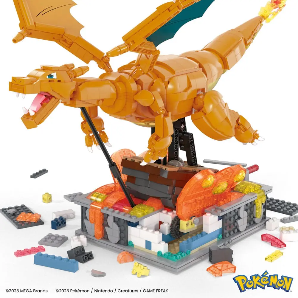 Pokémon Mega Construx Motion Charizard építőjáték csomag 30 cm termékfotó