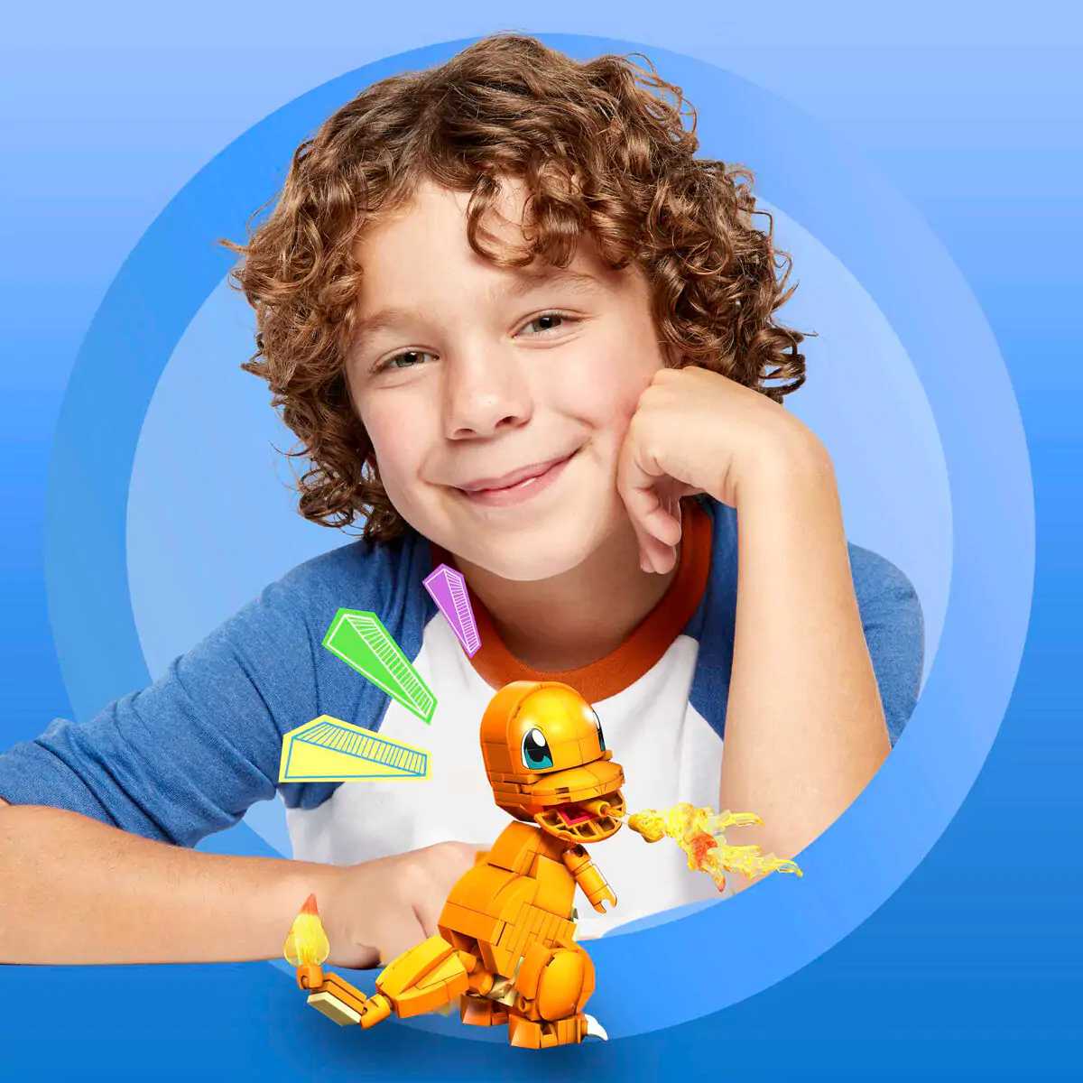 Pokémon Mega Construx Wonder Builders Charmander építőkészlet 10 cm termékfotó