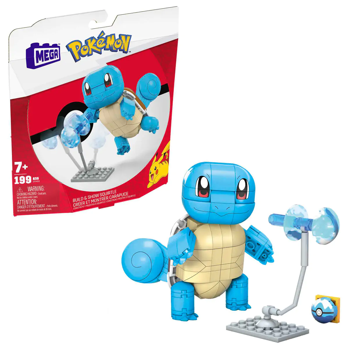 Pokémon Mega Construx Wonder Builders Construction csomag Squirtle 10 cm termékfotó