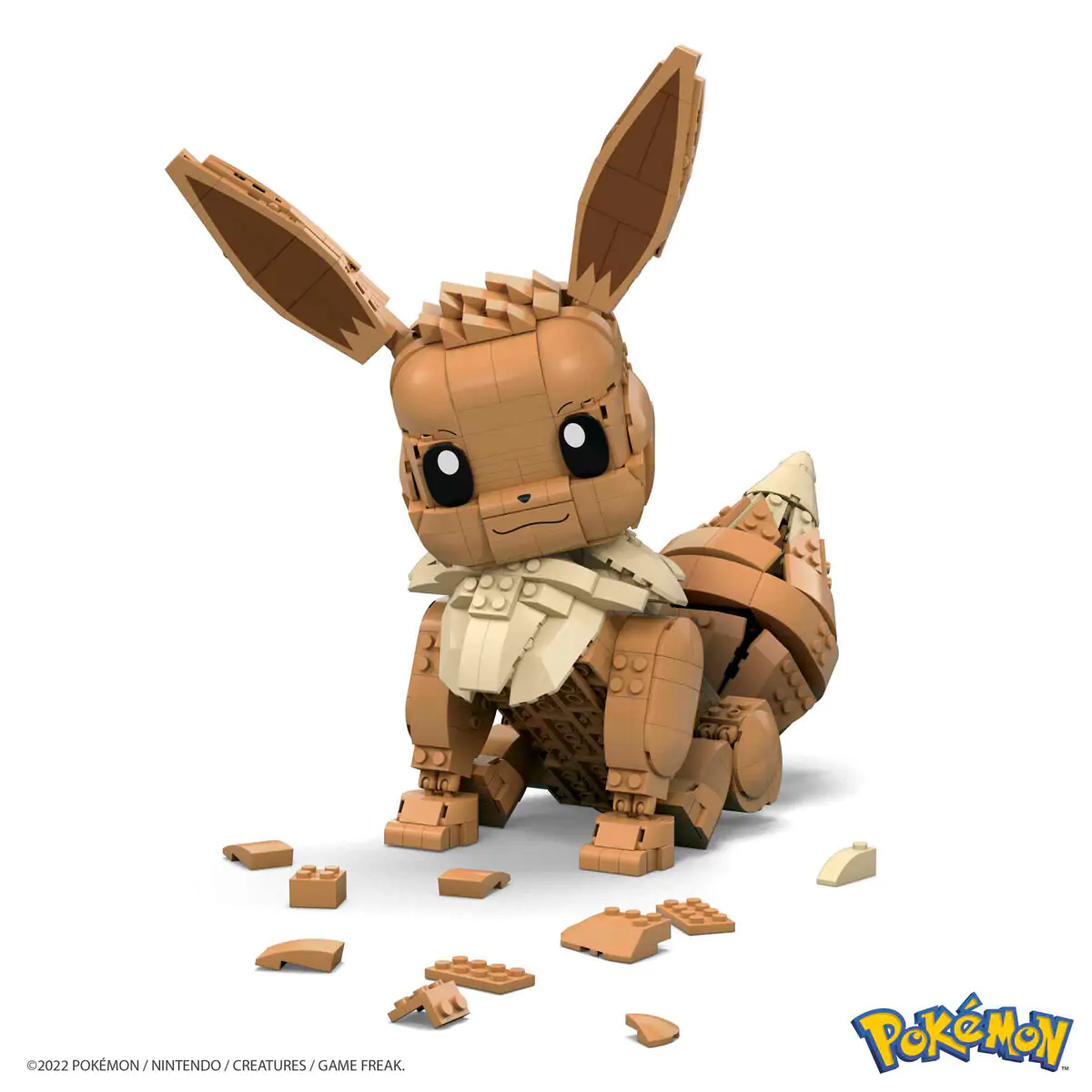 Pokémon Mega Construx Wonder Builders Jumbo Eevee építőkészlet 29 cm termékfotó