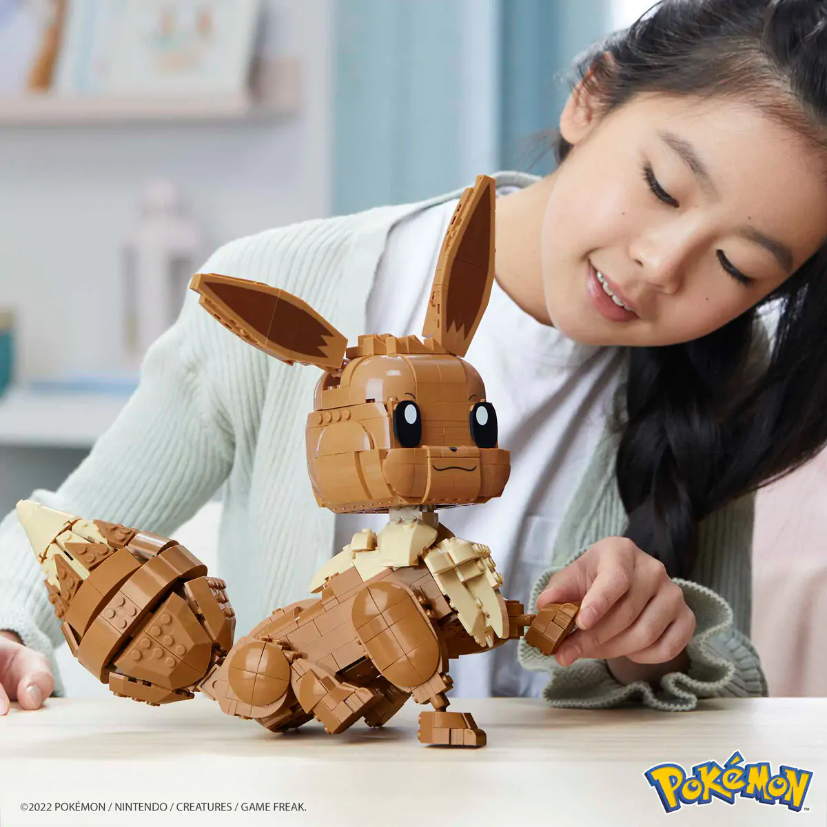 Pokémon Mega Construx Wonder Builders Jumbo Eevee építőkészlet 29 cm termékfotó