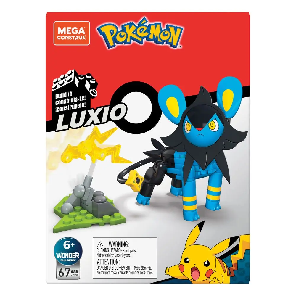 Pokémon Mega Construx Wonder Builders Construction Set Luxio 10 cm termékfotó