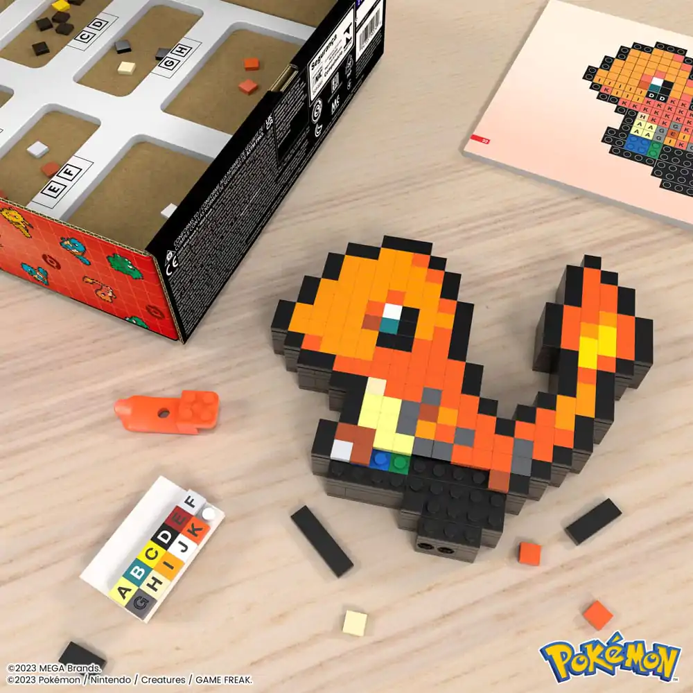 Pokémon MEGA építőkészlet Charmander Pixel Art termékfotó