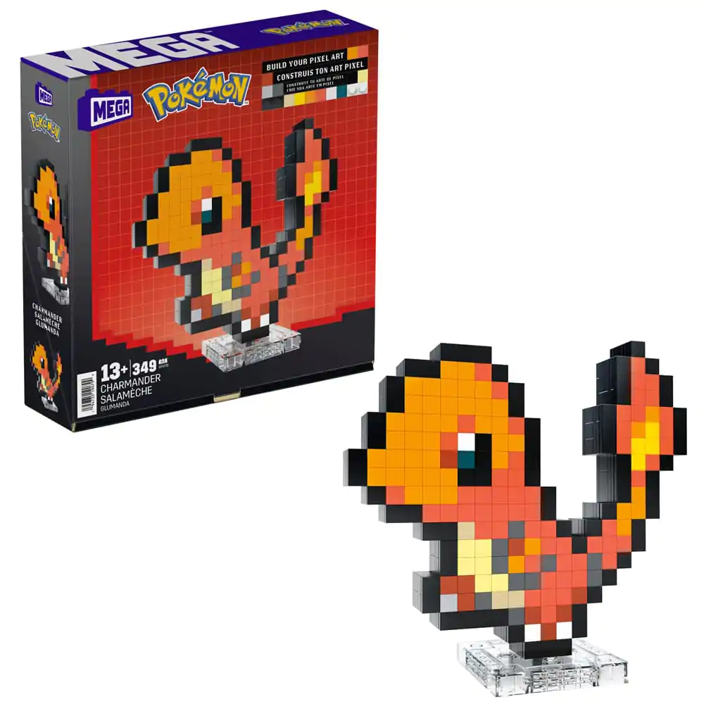 Pokémon MEGA építőkészlet Charmander Pixel Art termékfotó