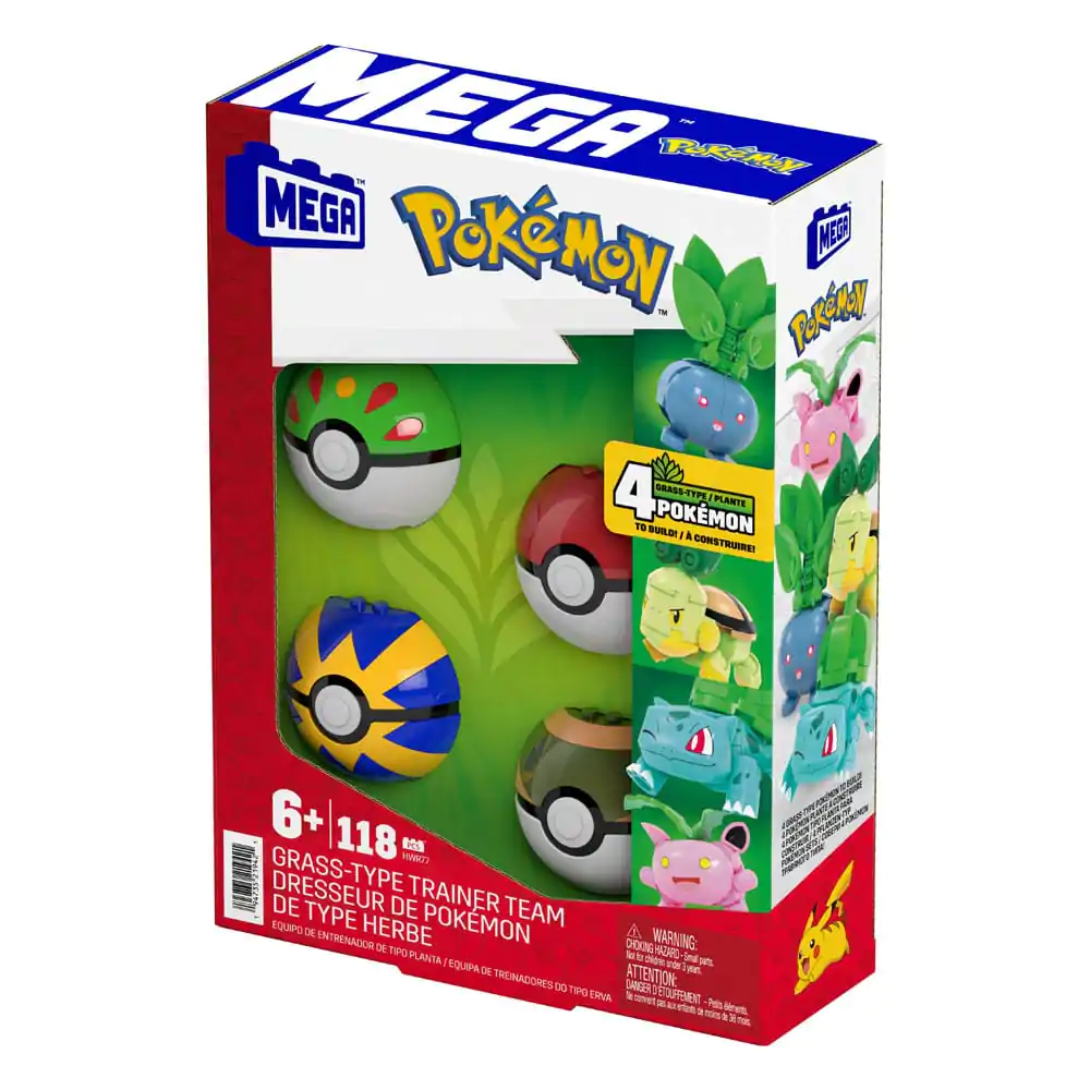 Pokémon MEGA Grass-Type Trainer Team Building Toy Kit építőkészlet termékfotó