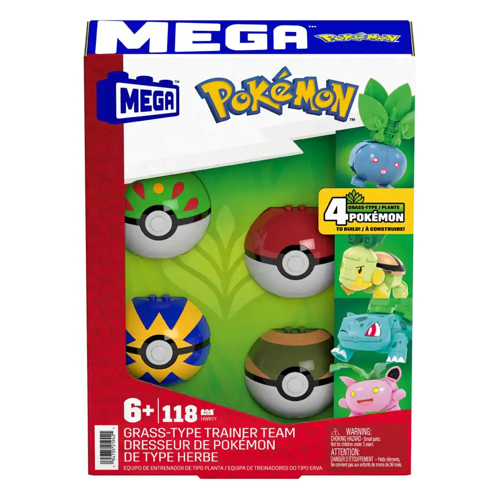 Pokémon MEGA Grass-Type Trainer Team Building Toy Kit építőkészlet termékfotó