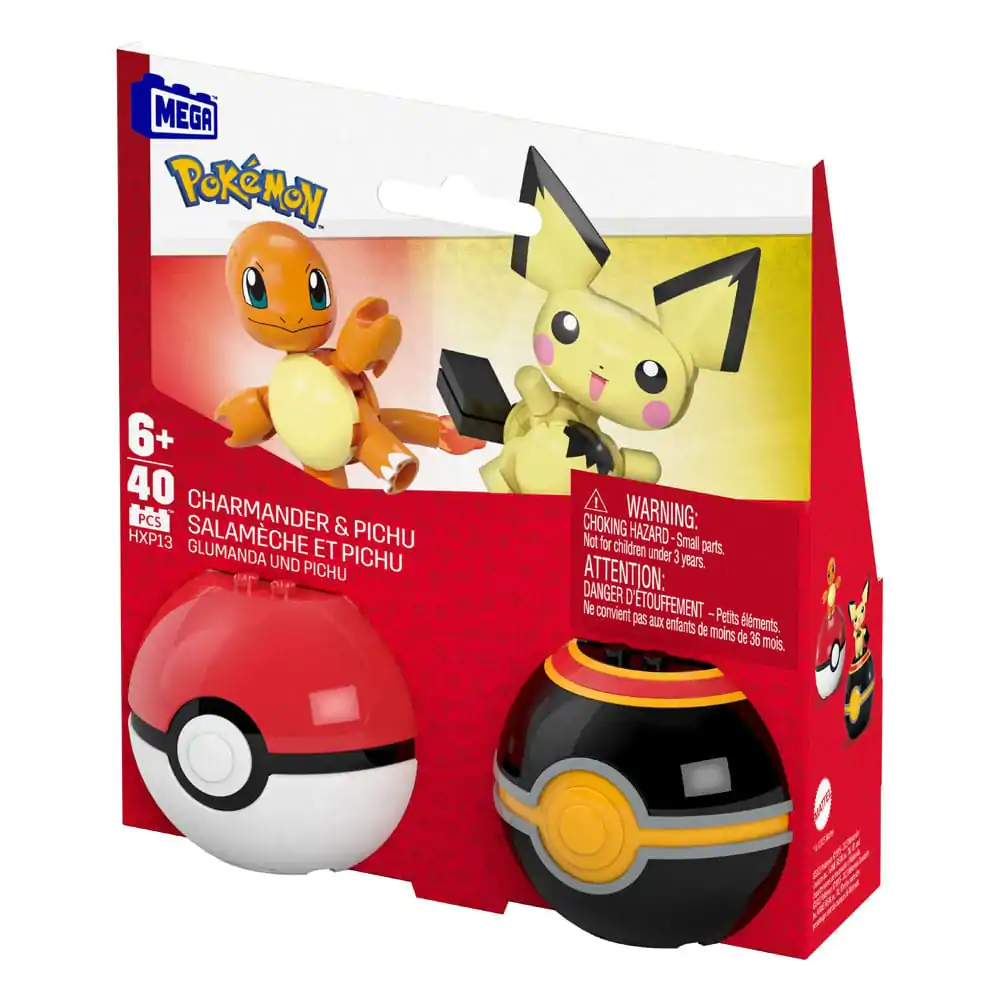 Pokémon MEGA Poké Ball Collection: Charmander & Pichu építőkészlet termékfotó