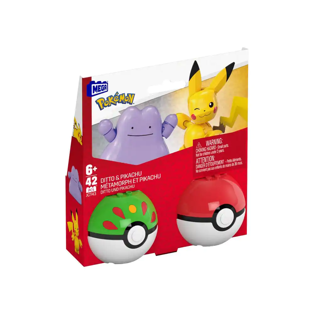 Pokémon MEGA Poké Ball Collection: Pikachu & Ditto építőkészlet termékfotó