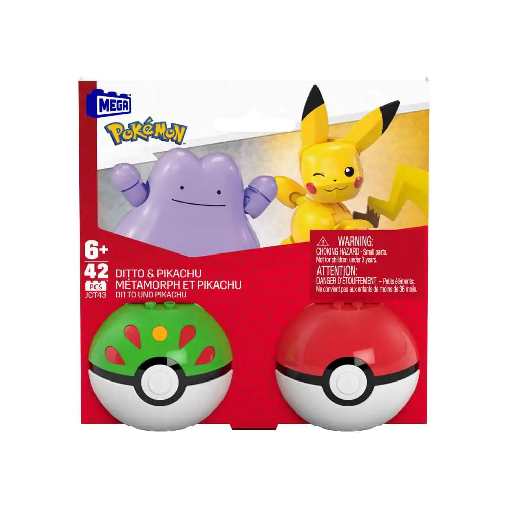 Pokémon MEGA Poké Ball Collection: Pikachu & Ditto építőkészlet termékfotó