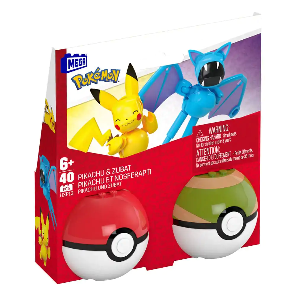 Pokémon MEGA Poké Ball Collection: Pikachu & Zubat építőkészlet termékfotó