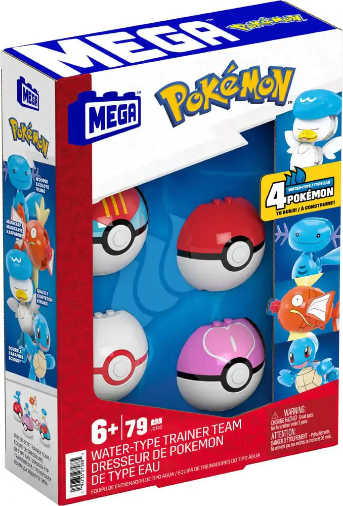 Pokémon MEGA Water-Type Trainer Team Building Toy Kit építőkészlet termékfotó