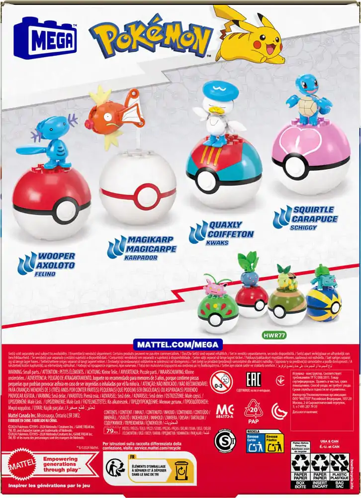 Pokémon MEGA Water-Type Trainer Team Building Toy Kit építőkészlet termékfotó