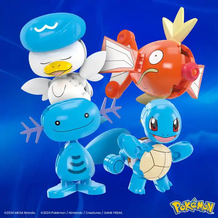 Pokémon MEGA Water-Type Trainer Team Building Toy Kit építőkészlet termékfotó