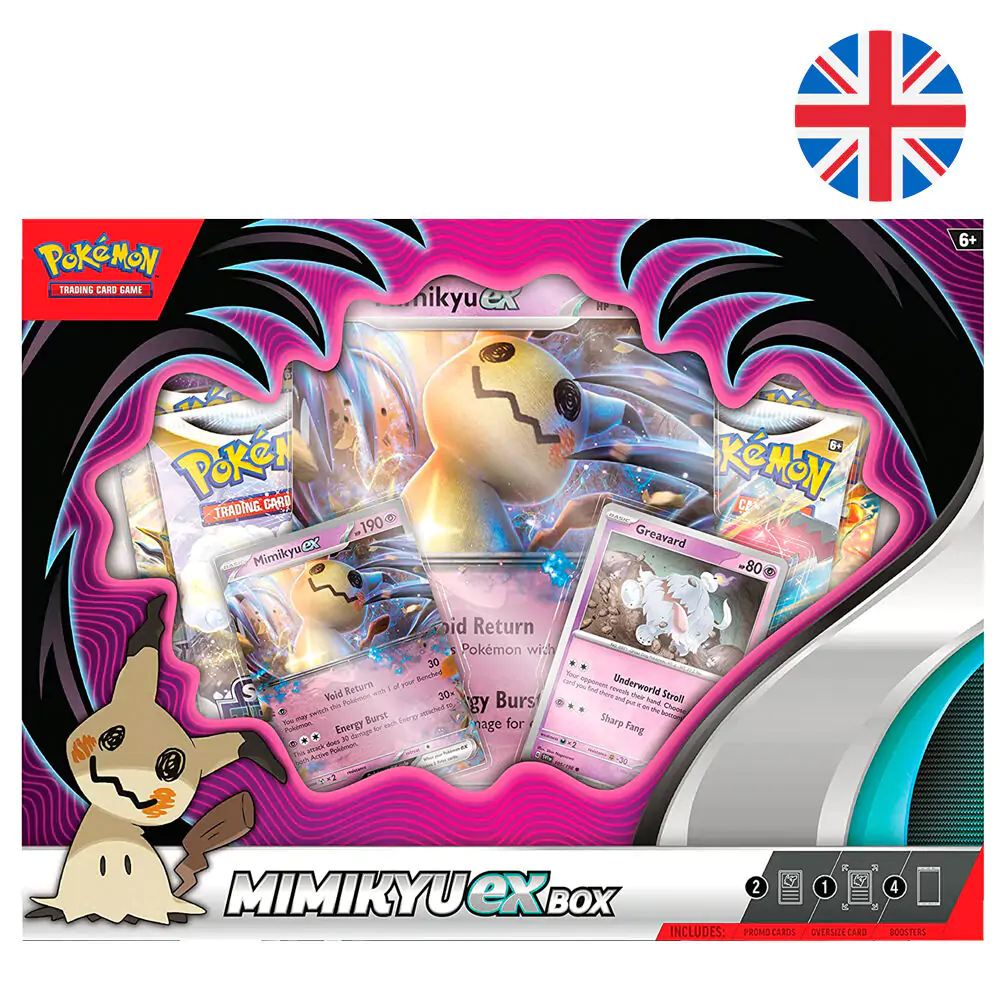 Pokemon Mimikyu Ex blister kártya csomag angol nyelvű termékfotó