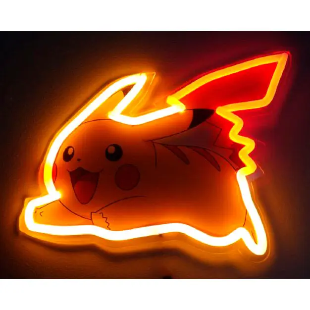 Pokemon Pikachu fali neon lámpa termékfotó