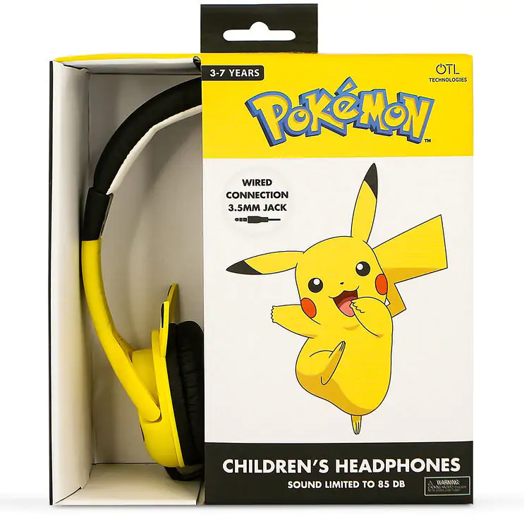 Pokemon Pikachu gyerek fejhallgató fülhallgató termékfotó