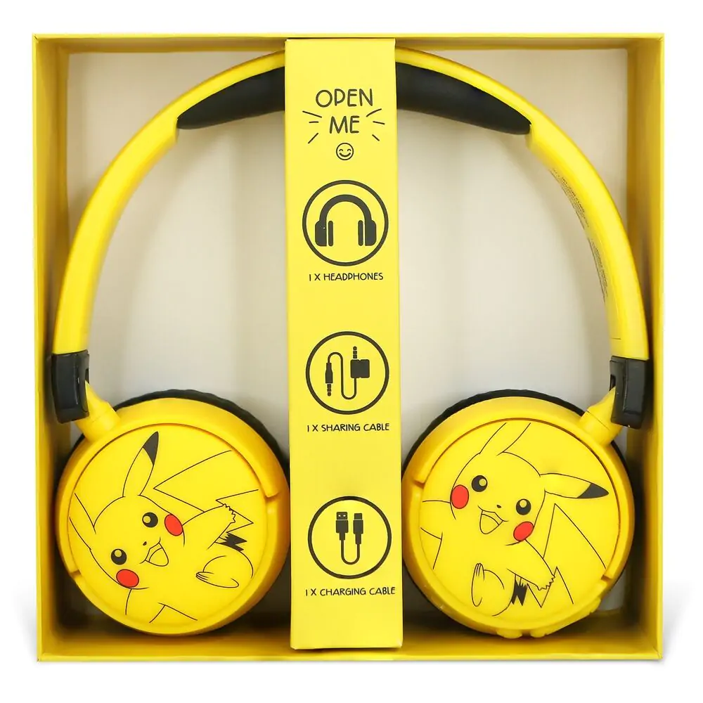 Pokemon Pikachu kids headphones termékfotó