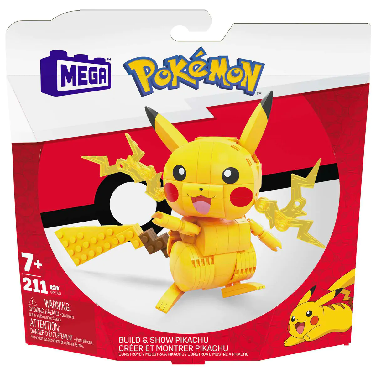 Pokemon Pikachu Mega Contrux csomag 211db-os termékfotó