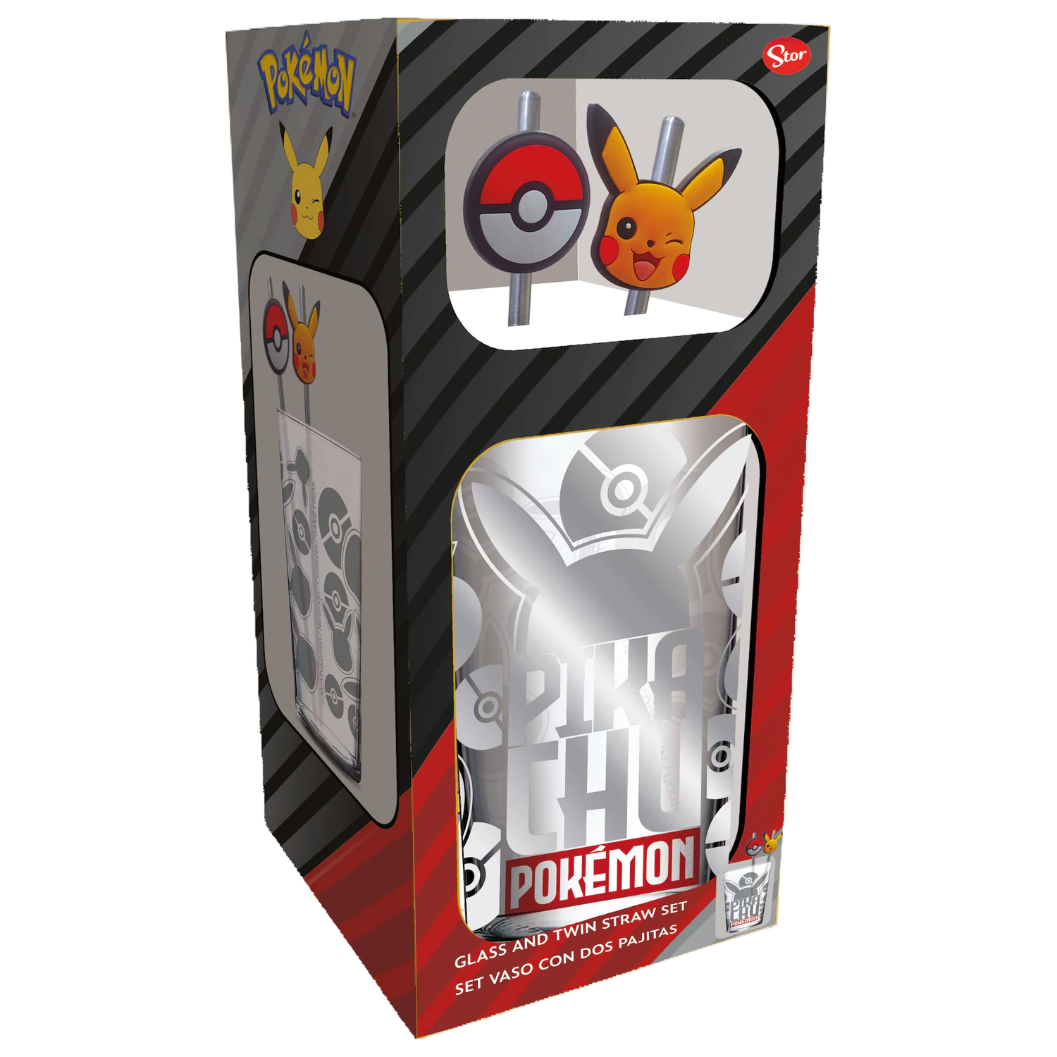 Pokémon Pikachu pohár szívószállal termékfotó