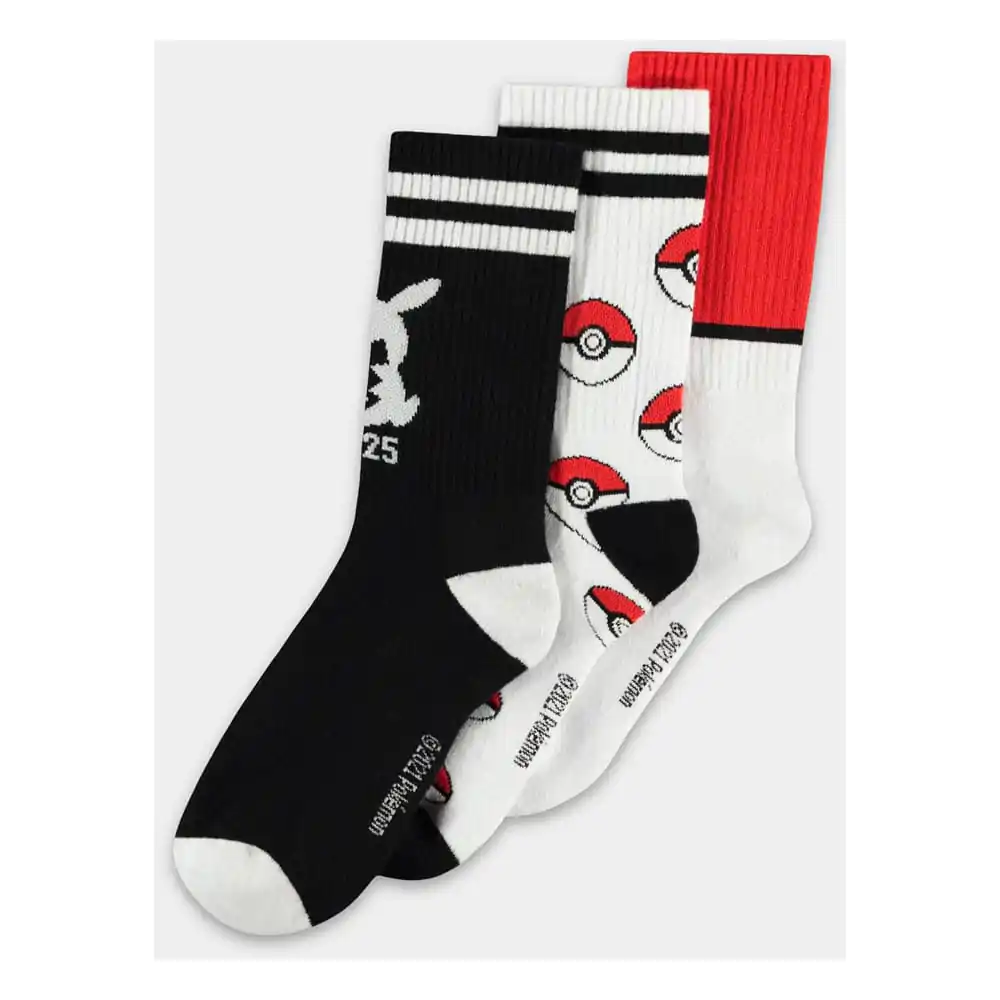 Pokemon Socks 3-Pack Pikachu Pokeball 43-46 termékfotó